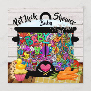 Pot Luck Baby Shower Invitation