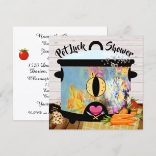Pot Luck Shower Invitation