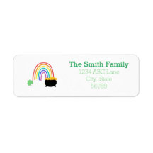 Pot of gold address label