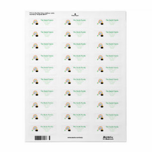 Pot of gold address label