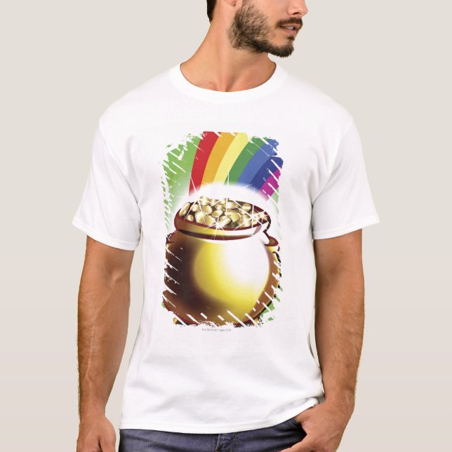 Pot of gold and rainbow T-Shirt (Front)