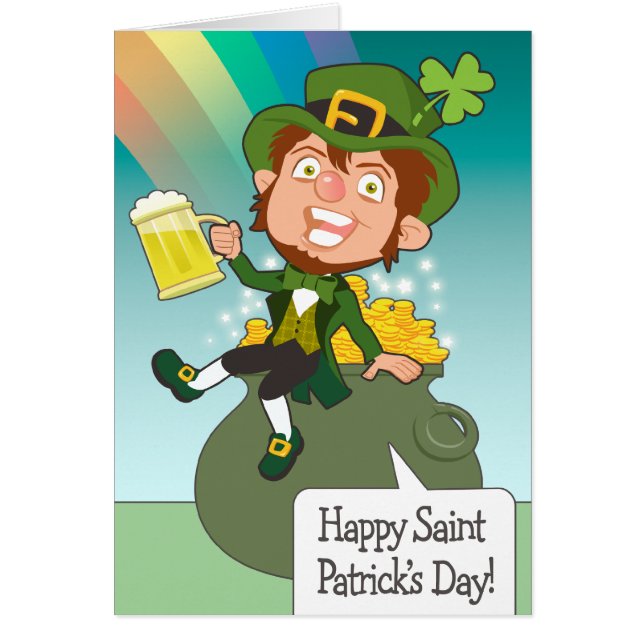 Pot of Gold & Beer Leprechaun (Front)