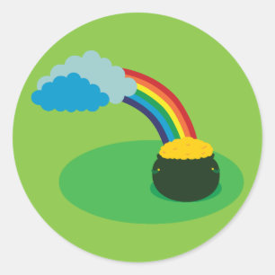 Pot of Gold Classic Round Sticker