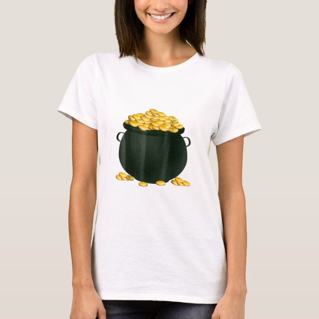 Pot Of Gold Costume T-Shirt Holiday and Halloween (Front)