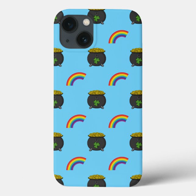 Pot of Gold Rainbow Cartoon Case-Mate iPhone Case (Back)