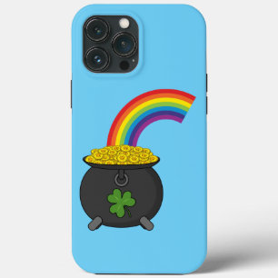 Pot of Gold Rainbow Cartoon iPhone 13 Pro Max Case