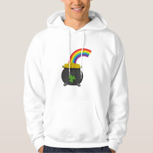Pot of Gold Rainbow Cartoon Hoodie