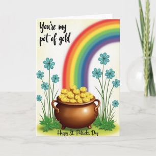 Pot Of Gold St Patricks Day Card