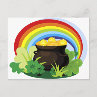 Pot Of Gold St. Patrick's Day Gift Postcard