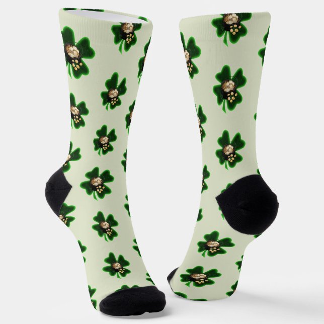 Pot of Gold St. Patrick's Day Socks (Angled)