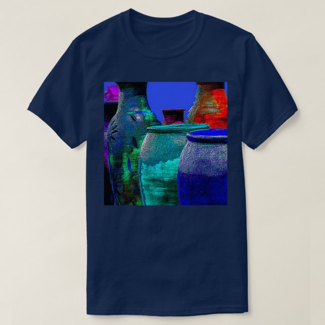Pot Place in Blue T-Shirt (Design Front)