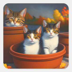 Pot Plant Kittens, Stickers