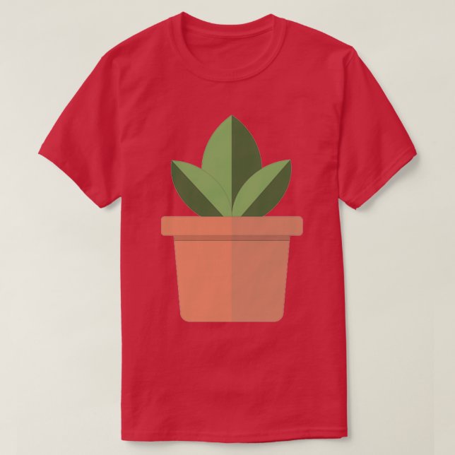 Pot Plant T-Shirt (Design Front)