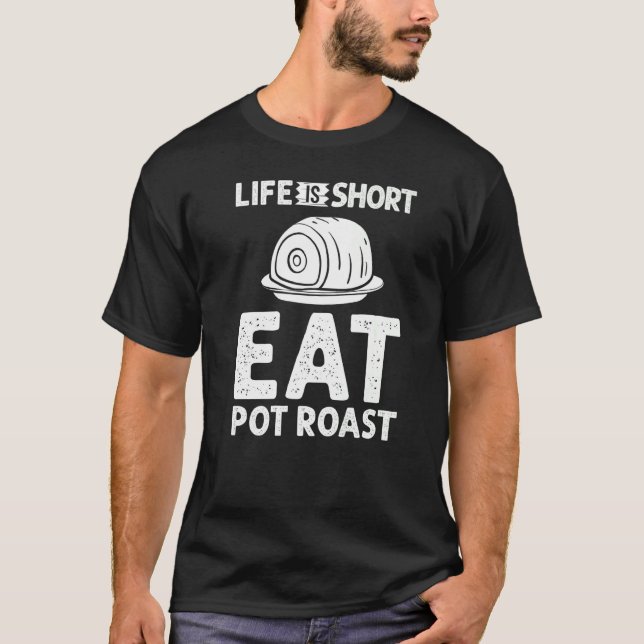 Pot Roast Recipe Slow Cooker Beef Meat Seasoning   T-Shirt (Front)
