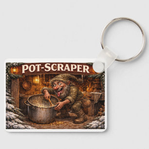 Pot Scraper Icelandic Yule Lad  Key Ring