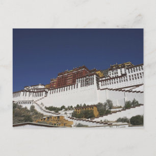 Potal Palace in Lhasa, Tibet. Postcard