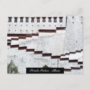 Potala Palace detail, Lhasa, Architecture / Tibet Postcard