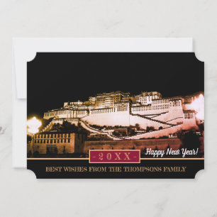 Potala Palace & Happy New Year! Card / Lhasa tibet