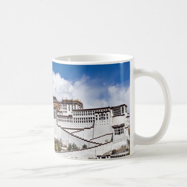 Potala palace in Lhasa - Tibet Coffee Mug (Right)