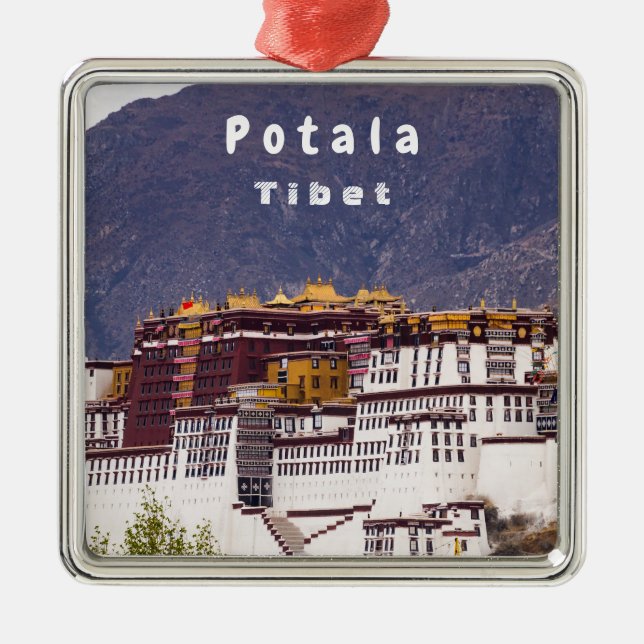 Potala palace in Lhasa - Tibet Metal Tree Decoration (Front)