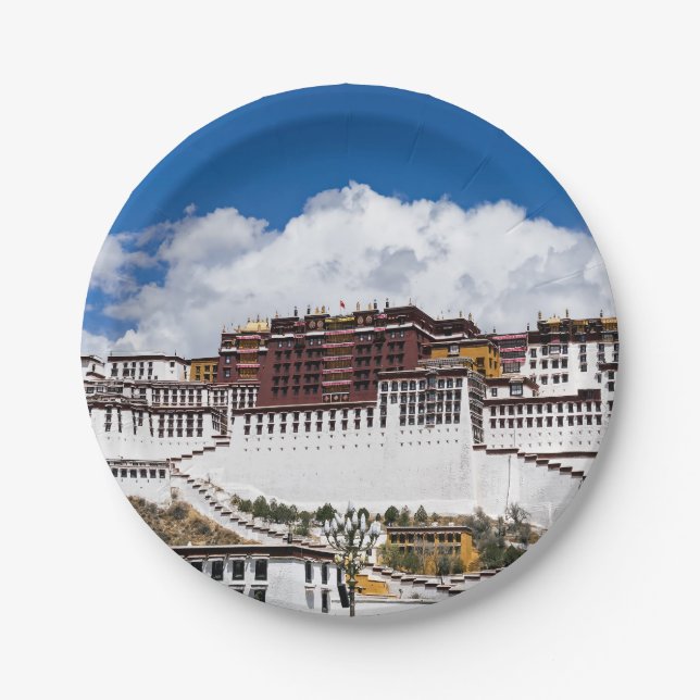 Potala palace in Lhasa - Tibet Paper Plate (Front)