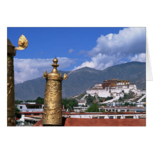 Potala Palace in Lhasa, Tibet taken from