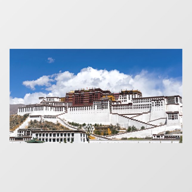 Potala palace in Lhasa - Tibet Window Cling (Sheet)