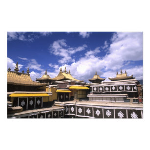 Potala Palace inside with steeples at the home Photo Print