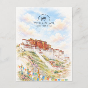 Potala Palace, Lhasa Tibet China    Landscape Holiday Postcard