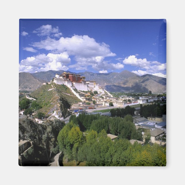 Potala Palace on mountain range from aher Magnet (Front)