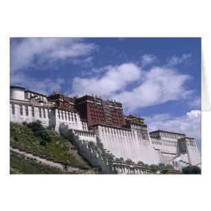 Potala Palace on mountain the home of the Dalai