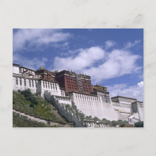 Potala Palace on mountain the home of the Dalai Postcard