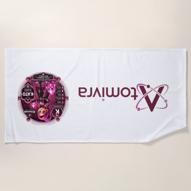 Potassium  ATOMIVRA Beach Towel (Front)