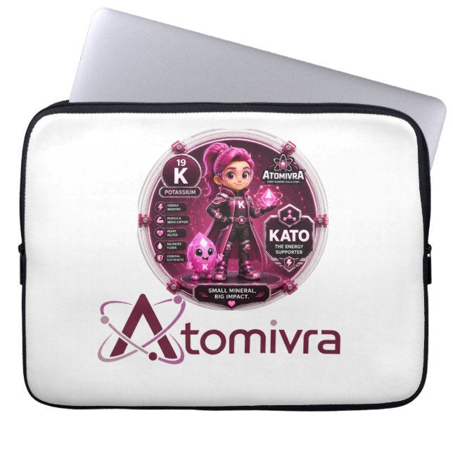 Potassium  ATOMIVRA Laptop Sleeve (Front)