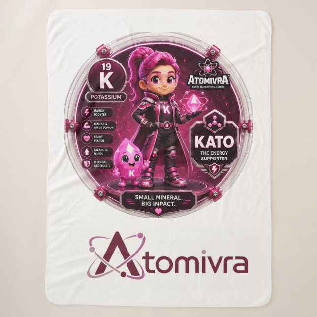 Potassium  ATOMIVRA Sherpa Blanket (Front)