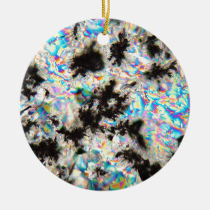Potassium sulphate under the microscope ceramic tree decoration