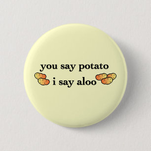 Potato Aloo 6 Cm Round Badge