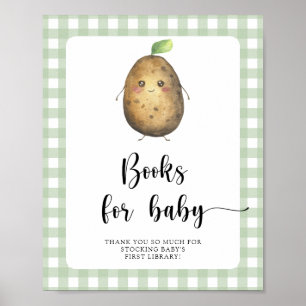 Potato baby shower - books for baby poster