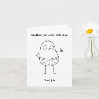 Potato Birthday Card