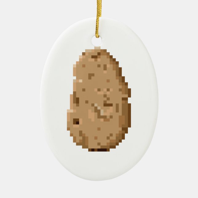 Potato Ceramic Tree Decoration (Front)