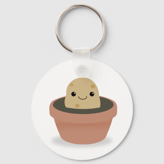 Potato Character Key Ring (Front)