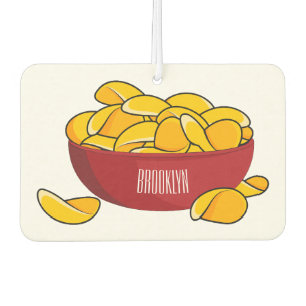 Potato chip cartoon illustration  car air freshener