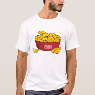 Potato chip cartoon illustration T-Shirt