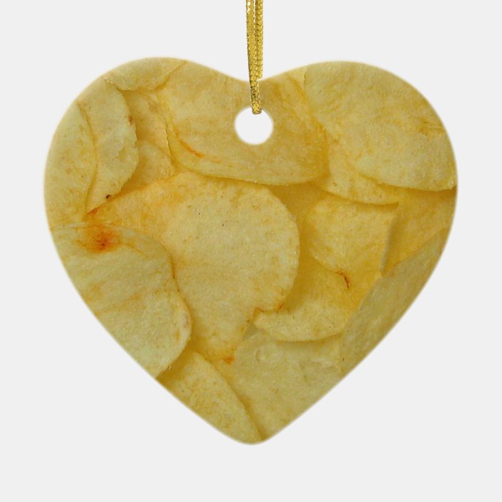 Potato Chip Christmas Ornament Zazzle.co.uk