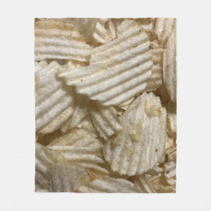 Potato Chips Fleece Blanket