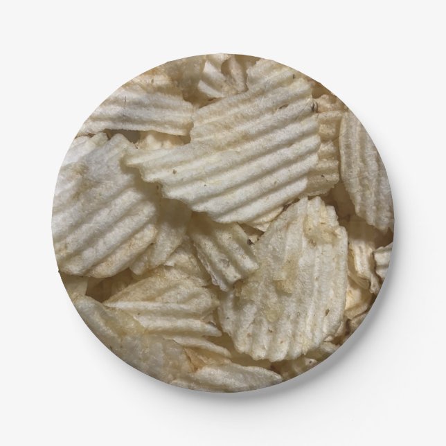 Potato Chips Paper Plate (Front)