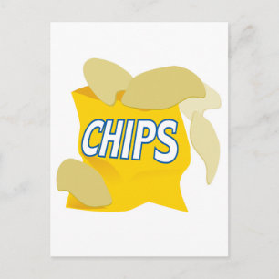 potato chips postcard