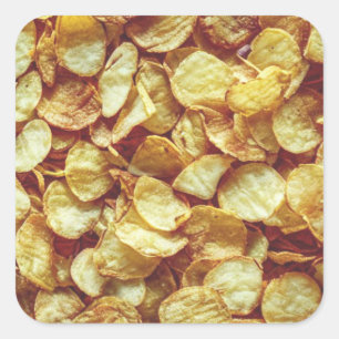 Potato Chips Square Sticker