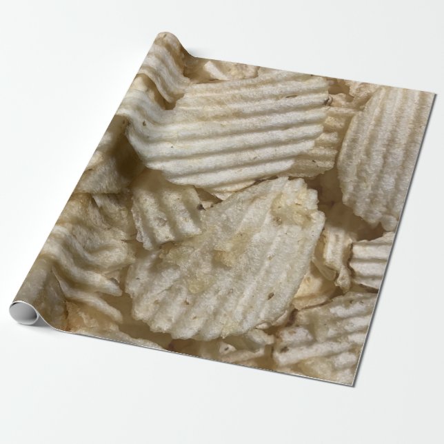 Potato Chips Wrapping Paper (Unrolled)