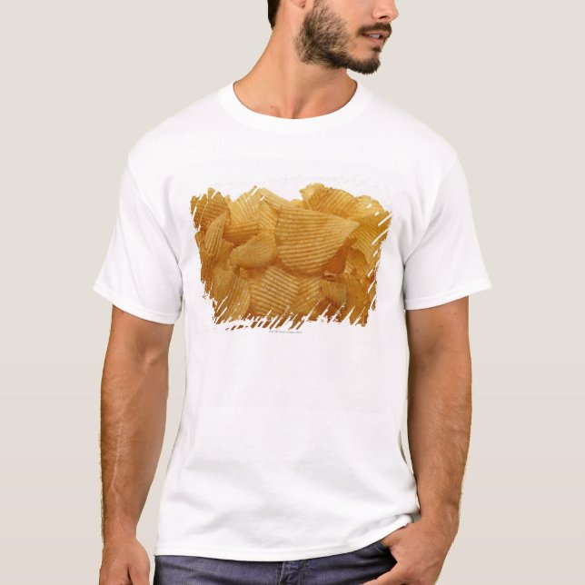Potato crisps on white background, DFF image T-Shirt (Front)